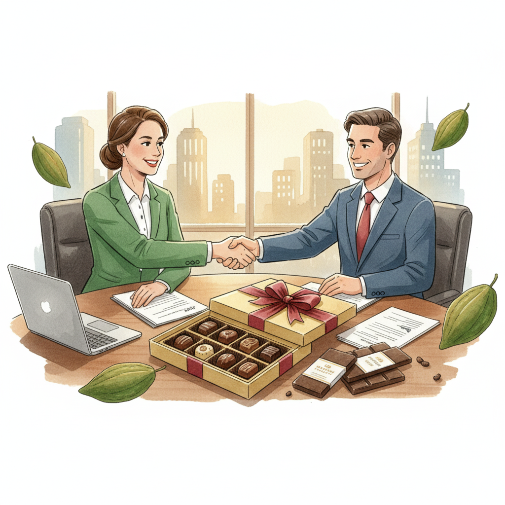 Chocolate no mundo empresarial: como oferecer chocolate premium sem errar o tom